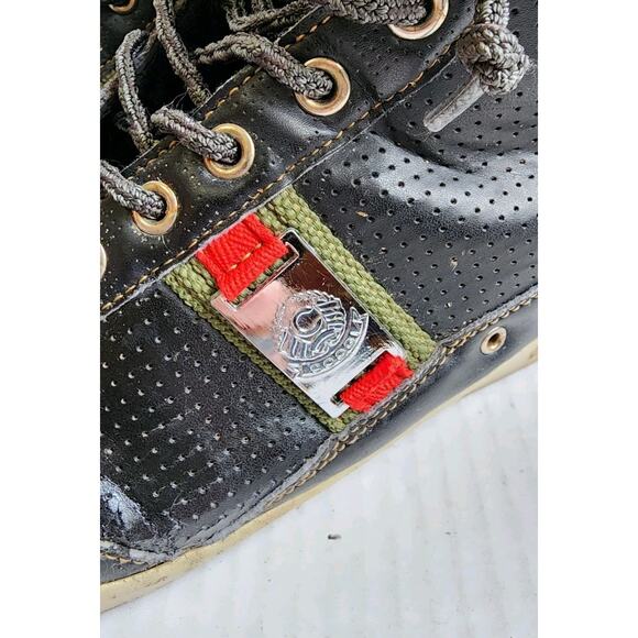 Coogi High Top Sneakers Mens 9.5 Black Leather Streetwear Strap Casual Shoes main image 14